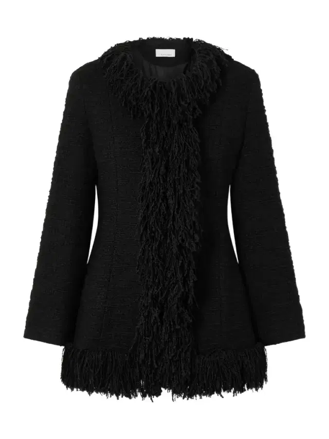 Banker Fringed Wool-blend Bouclé-tweed Jacket