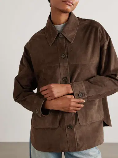 ARMA Kaylee Oversized Paneled Suede Jacket | Thumbnail 3 ARMA Kaylee Oversized Paneled Suede Jacket | Thumbnail 3