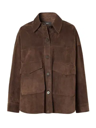 ARMA Kaylee Oversized Paneled Suede Jacket | Thumbnail 1 ARMA Kaylee Oversized Paneled Suede Jacket | Thumbnail 1