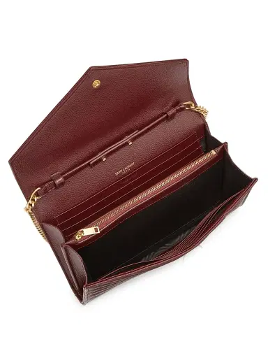 Saint Laurent Women's Medium Monogram Matelassé Leather Wallet-On-Chain | Thumbnail 3 Saint Laurent Women's Medium Monogram Matelassé Leather Wallet-On-Chain | Thumbnail 3