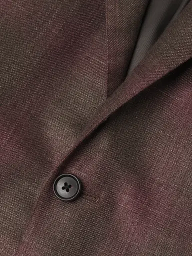 CORNELIANI Men's Plaid Silk-Cashmere Sport Coat - Medium Brown Pink - Size 48 | Thumbnail 6 CORNELIANI Men's Plaid Silk-Cashmere Sport Coat - Medium Brown Pink - Size 48 | Thumbnail 6