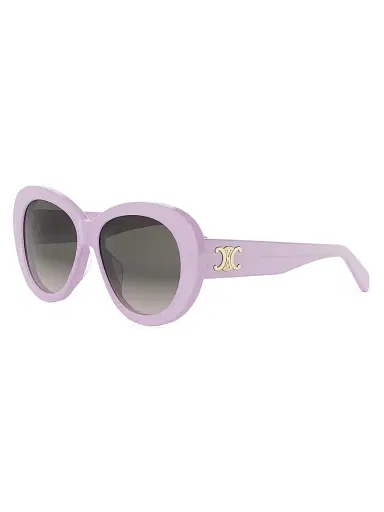 CELINE Women's Triomphe 55MM Butterfly Sunglasses - Lilac | Thumbnail 1 CELINE Women's Triomphe 55MM Butterfly Sunglasses - Lilac | Thumbnail 1