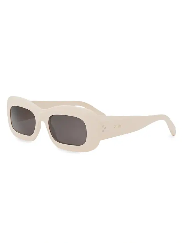 Women's Bold 3 Dots 53MM Rectanglular Sunglasses -