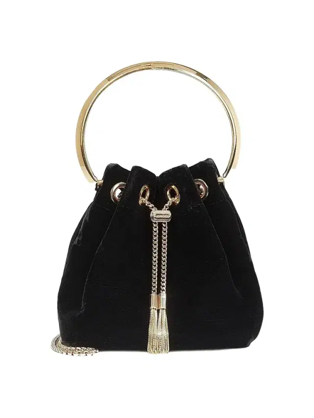 Jimmy Choo Women's Bon Bon Velvet Mini Bag - Black