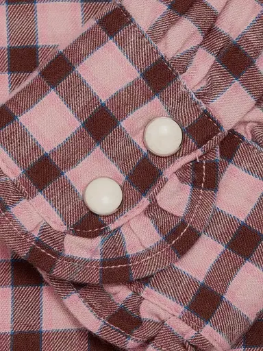 RAILS Women's Alanna Checked Cotton-Blend Blouse | Thumbnail 7