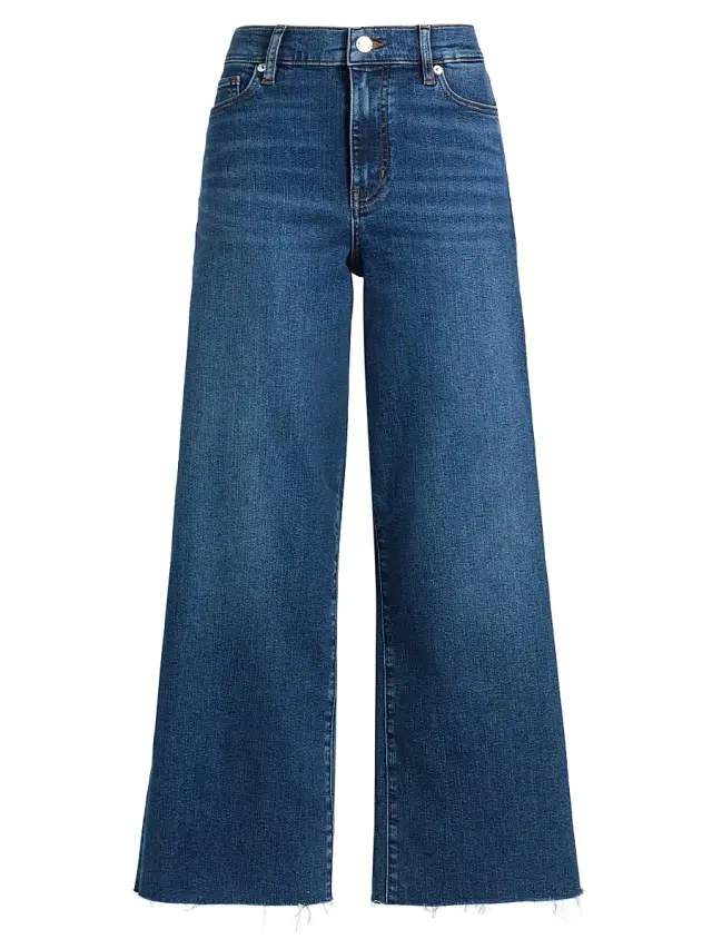 FRAME Women's Le Slim Palazzo Stretch Crop Jeans - Elixir Raw After