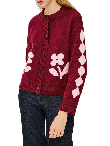 RAILS Women's Mavie Floral Cotton-Blend Cardigan | Thumbnail 4