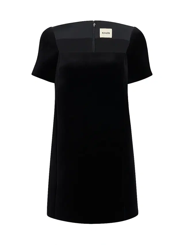 Women's Benji Velvet Shift Minidress - Black