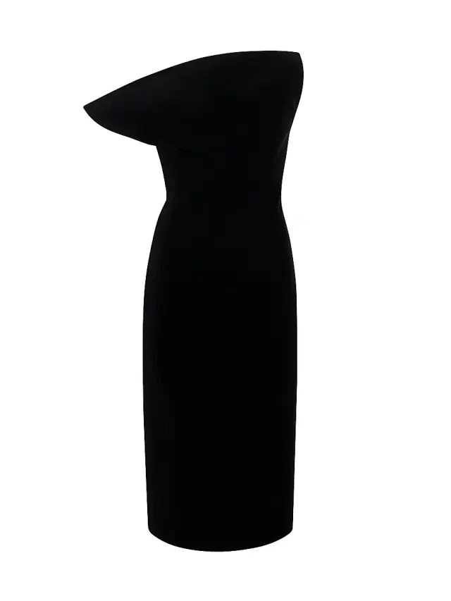 Women's Sato Strapless Sculpted Dress - Black