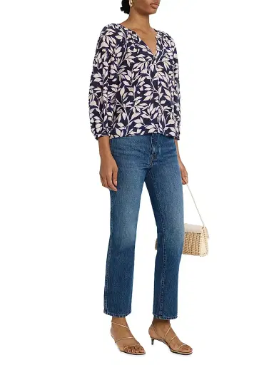 RAILS Women's Vasia Printed Button-Front Blouse | Thumbnail 2