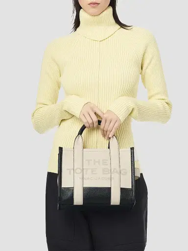 Marc Jacobs Women's The Colorblock Leather Tote - Ivory Multi | Thumbnail 3 Marc Jacobs Women's The Colorblock Leather Tote - Ivory Multi | Thumbnail 3