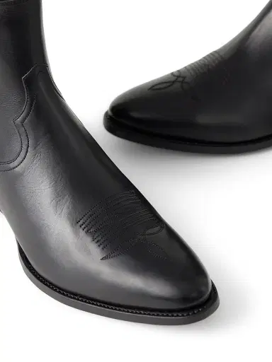 Ralph Lauren Purple Label Men's Chelsea Western Boots - Black | Thumbnail 5 Ralph Lauren Purple Label Men's Chelsea Western Boots - Black | Thumbnail 5