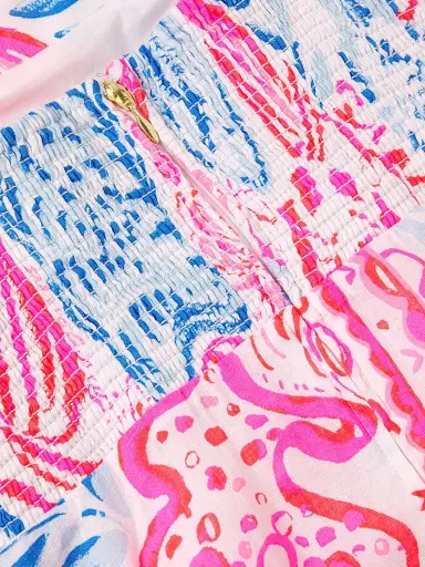 Lilly Pulitzer Women's Jorgian Linen Midi-Dress - Resort White Sun Sea Sand - Size 14 | Thumbnail 6 Lilly Pulitzer Women's Jorgian Linen Midi-Dress - Resort White Sun Sea Sand - Size 14 | Thumbnail 6