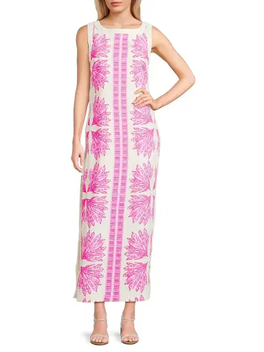 Lilly Pulitzer Women's Eleanora Maxi Shift Romper - Pink Bliss - Size 2 | Thumbnail 2