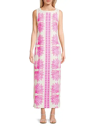 Lilly Pulitzer Women's Eleanora Maxi Shift Romper - Pink Bliss - Size 2 | Thumbnail 3