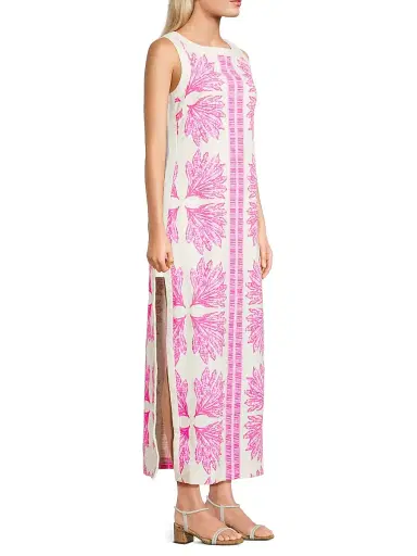 Lilly Pulitzer Women's Eleanora Maxi Shift Romper - Pink Bliss - Size 2 | Thumbnail 4