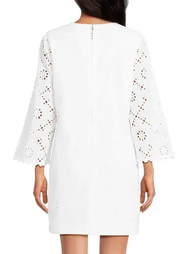 Lilly Pulitzer Women's Richie Cotton Eyelet Shift Minidress | Thumbnail 5 Lilly Pulitzer Women's Richie Cotton Eyelet Shift Minidress | Thumbnail 5