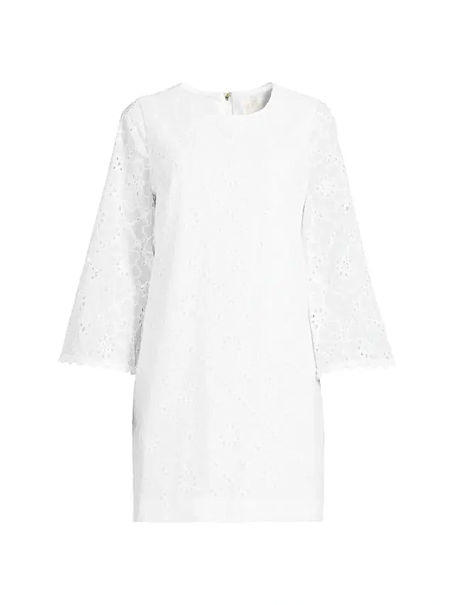 Lilly Pulitzer Women's Richie Cotton Eyelet Shift Minidress - Resort White