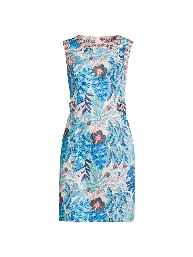 Women's Juno Stretch Shift Minidress - Breezy Aqua