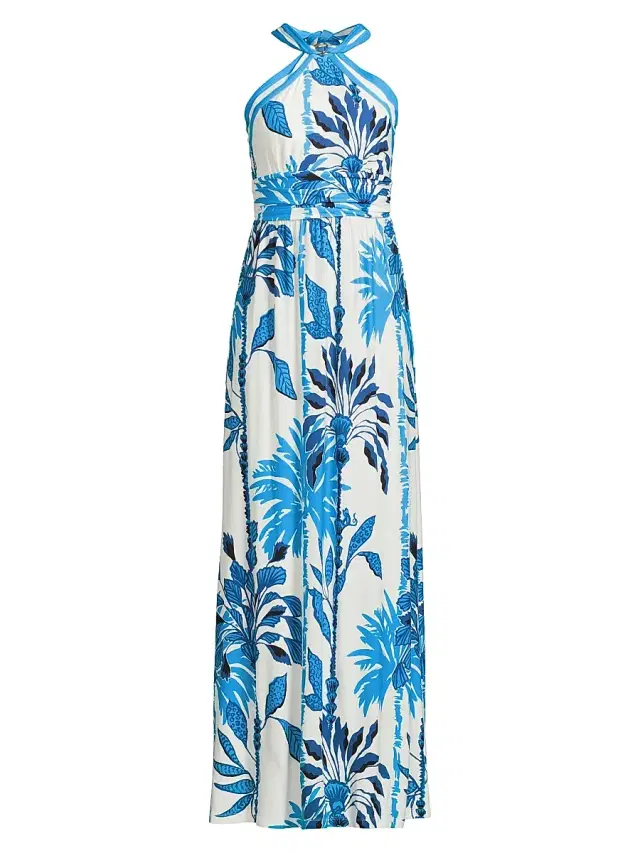 Lilly Pulitzer Women's Devena Floral Halter Maxi Dress
