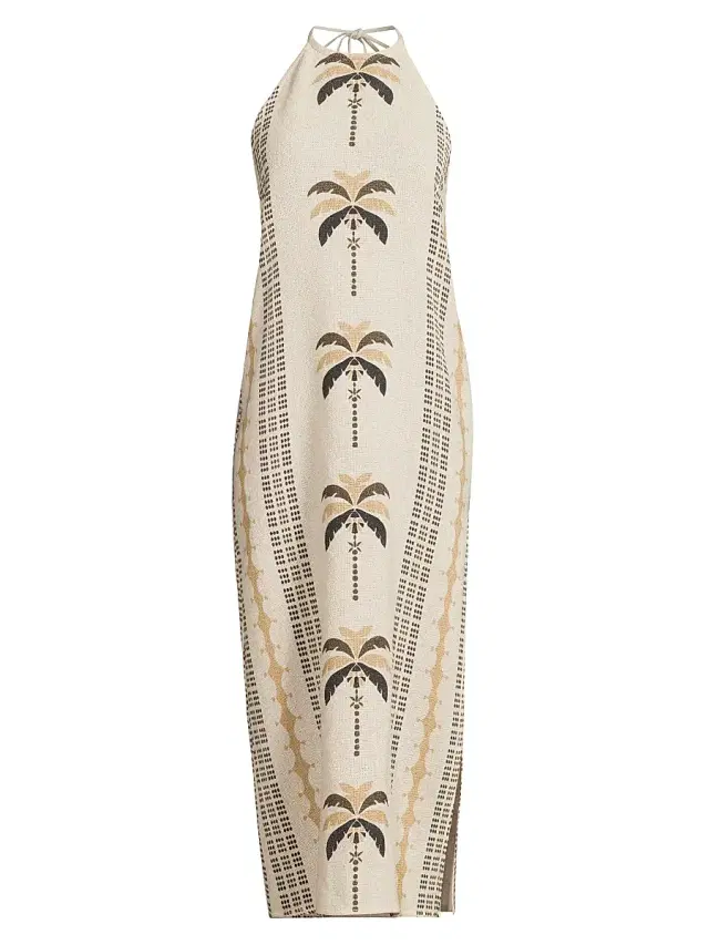 Ramy Brook Women's Gardenia Printed Midi-Dress - Palm Print