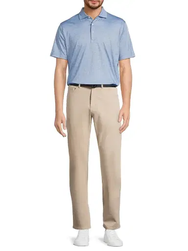 Peter Millar Men's Crown Stretch Cotton-Blend Five-Pocket Pants - Sand | Thumbnail 2