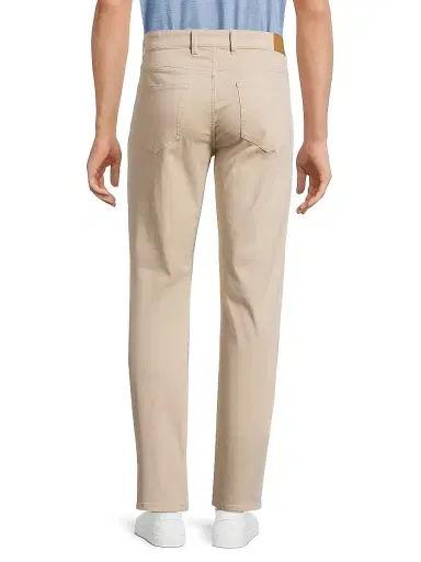 Peter Millar Men's Crown Stretch Cotton-Blend Five-Pocket Pants - Sand | Thumbnail 5