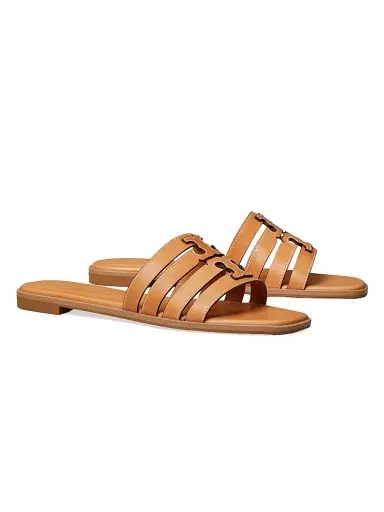 Tory Burch Women's Ines Caged Leather Sandals - Camello - Size 5 | Thumbnail 2 Tory Burch Women's Ines Caged Leather Sandals - Camello - Size 5 | Thumbnail 2