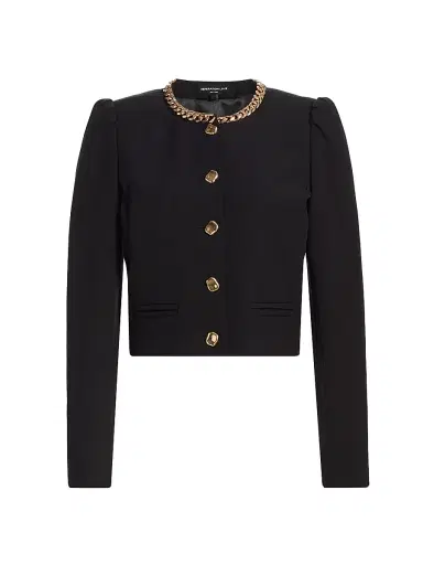 Generation Love Women's Chiara Chain-Embellished Crepe Jacket | Thumbnail 1