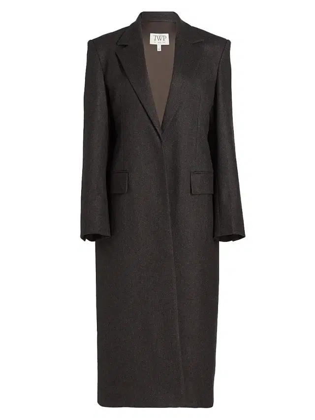 TWP Women's Mattie Wool-Blend Coat - Charcoal