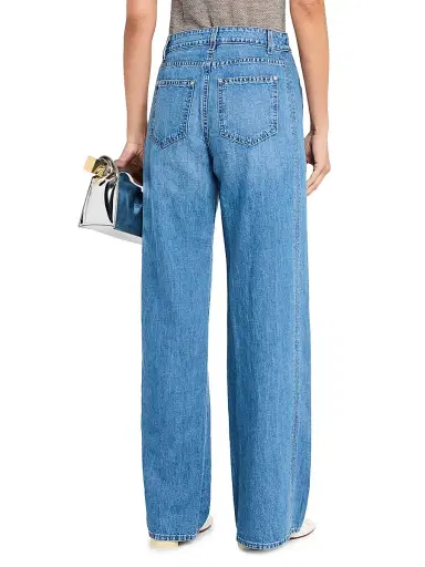 TWP Women's Mid-Rise Straight-Leg Jeans - Vintage Blue - Size 29 | Thumbnail 4 TWP Women's Mid-Rise Straight-Leg Jeans - Vintage Blue - Size 29 | Thumbnail 4