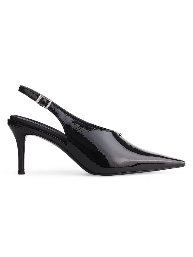 Women's Mercer Leather Slingback Heels - Black