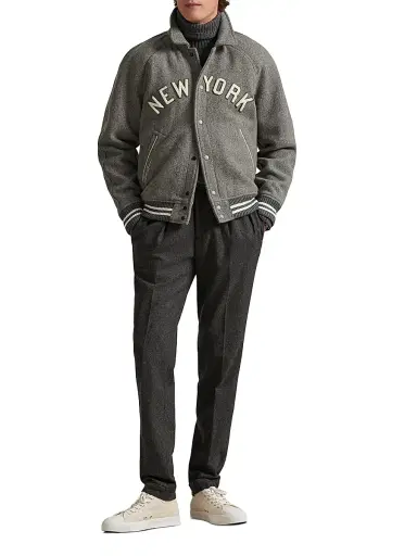Polo Ralph Lauren Men's New York Yankees Baseball Jacket - Regent Heather - Size XXL | Thumbnail 2 Polo Ralph Lauren Men's New York Yankees Baseball Jacket - Regent Heather - Size XXL | Thumbnail 2