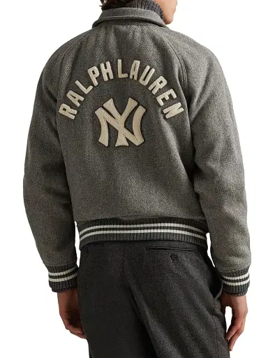 Polo Ralph Lauren Men's New York Yankees Baseball Jacket - Regent Heather - Size XXL | Thumbnail 4 Polo Ralph Lauren Men's New York Yankees Baseball Jacket - Regent Heather - Size XXL | Thumbnail 4