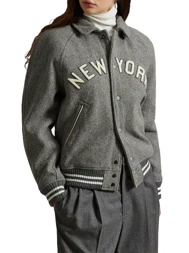 Polo Ralph Lauren Men's New York Yankees Baseball Jacket - Regent Heather - Size XXL | Thumbnail 5 Polo Ralph Lauren Men's New York Yankees Baseball Jacket - Regent Heather - Size XXL | Thumbnail 5
