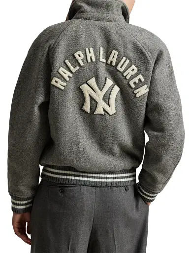 Polo Ralph Lauren Men's New York Yankees Baseball Jacket - Regent Heather - Size XXL | Thumbnail 6 Polo Ralph Lauren Men's New York Yankees Baseball Jacket - Regent Heather - Size XXL | Thumbnail 6