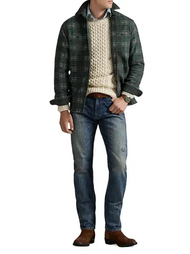 Polo Ralph Lauren Men's Two-Sided Jacquard Flannel Shirt | Thumbnail 2 Polo Ralph Lauren Men's Two-Sided Jacquard Flannel Shirt | Thumbnail 2