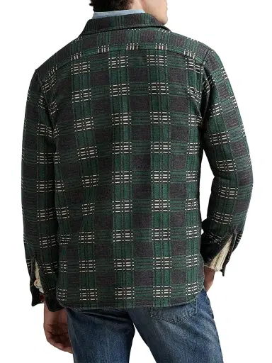 Polo Ralph Lauren Men's Two-Sided Jacquard Flannel Shirt | Thumbnail 4 Polo Ralph Lauren Men's Two-Sided Jacquard Flannel Shirt | Thumbnail 4