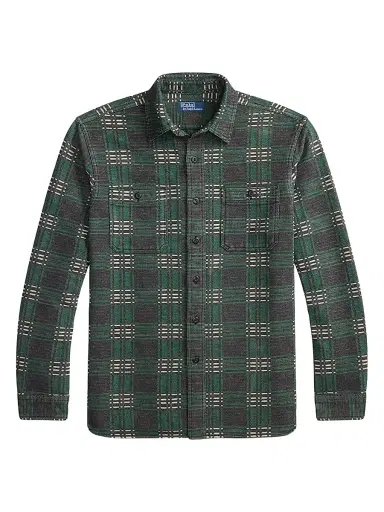 Polo Ralph Lauren Men's Two-Sided Jacquard Flannel Shirt | Thumbnail 1 Polo Ralph Lauren Men's Two-Sided Jacquard Flannel Shirt | Thumbnail 1
