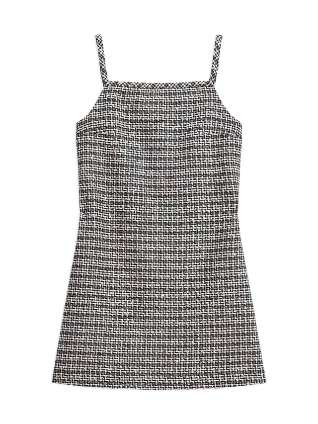 Theory Women's Plaid Mini Shift Dress - Shale Multi