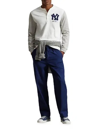 Polo Ralph Lauren Men's New York Yankees Henley | Thumbnail 2 Polo Ralph Lauren Men's New York Yankees Henley | Thumbnail 2