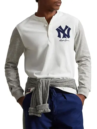 Polo Ralph Lauren Men's New York Yankees Henley | Thumbnail 4 Polo Ralph Lauren Men's New York Yankees Henley | Thumbnail 4