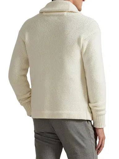 Polo Ralph Lauren Men's New York Yankees Shawl Cardigan - Andover Cream Combo | Thumbnail 4