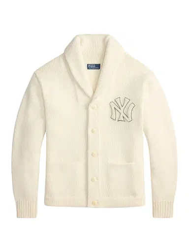 Polo Ralph Lauren Men's New York Yankees Shawl Cardigan - Andover Cream Combo | Thumbnail 1