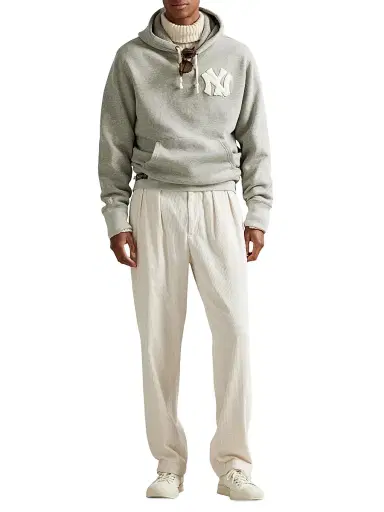 Polo Ralph Lauren Men's New York Yankees Cotton Fleece Hoodie - Dark Sport Heather | Thumbnail 2