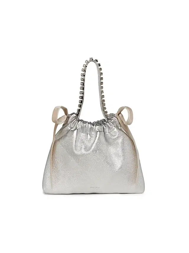 Jimmy Choo Women's Mini Metallic Leather Top Handle Bag - Silver Rose