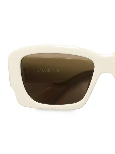 Jacquemus Women's Croisière 56MM Rectangular Sunglasses - White | Thumbnail 2 Jacquemus Women's Croisière 56MM Rectangular Sunglasses - White | Thumbnail 2