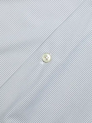 Saks Fifth Avenue Men's COLLECTION Vertical Mini-Striped Button-Front Shirt - Grey - Size 18 | Thumbnail 7