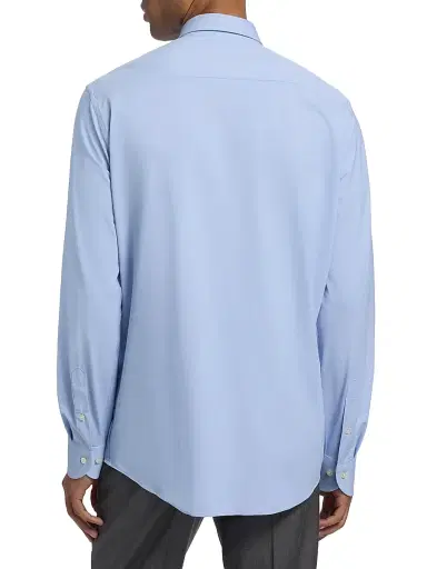 Saks Fifth Avenue Men's COLLECTION Micro Structure Active Shirt | Thumbnail 5 Saks Fifth Avenue Men's COLLECTION Micro Structure Active Shirt | Thumbnail 5