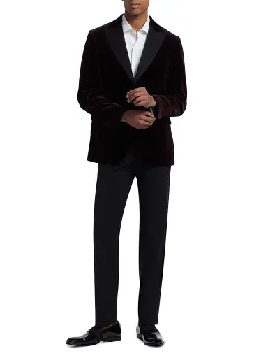 Saks Fifth Avenue Men's COLLECTION Solid Cotton Dress Shirt - White - Size 18 | Thumbnail 2